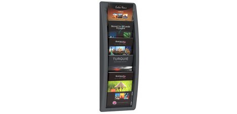 Wall-mounted brochure holder Quick fit, A5