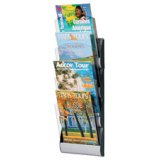 Porte-brochures mural Integral, A4, gris alu