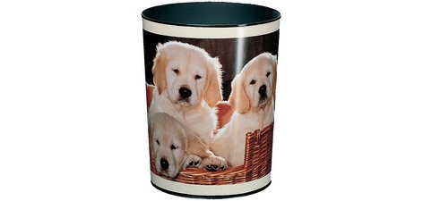 Corbeille à papier 'chiens'