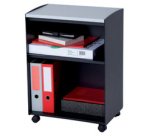 Desserte, 9 compartiments, gris / hêtre