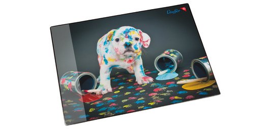 Sous-main 'chien multicoloré', 40 x 53 cm