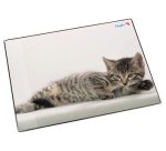 Sous-main chat gris, 40 x 53 cm