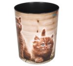 Corbeille à papier 'chats fouineurs'