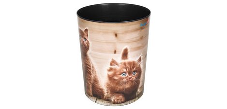 Corbeille à papier 'chats fouineurs'
