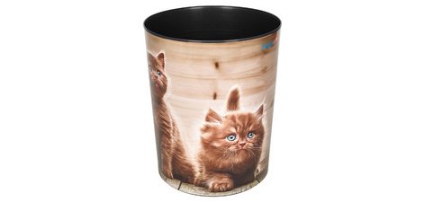 Corbeille à papier 'chats fouineurs'