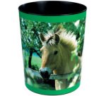 Corbeille à papier 'cheval à la clôture de prairie'