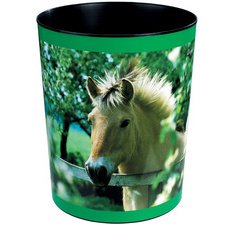 Corbeille à papier 'cheval à la clôture de prairie'