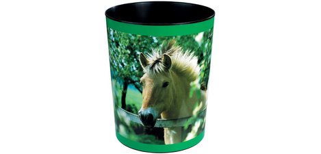 Corbeille à papier 'cheval à la clôture de prairie'