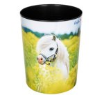 Corbeille à papier 'cheval dans un champ de colza'