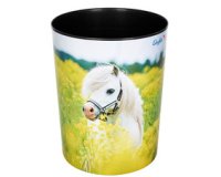 Corbeille à papier 'cheval dans un champ de colza'