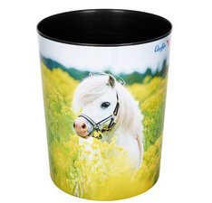 Corbeille à papier 'cheval dans un champ de colza'