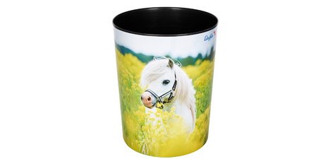 Corbeille à papier 'cheval dans un champ de colza'