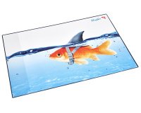 Sous-main 'requin doré', 400 x 530 mm