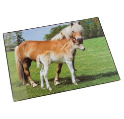 Sous-main cheval et poulain, 400 x 530 mm
