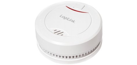 Détecteur de fumée Longlife, avec batterie, blanc