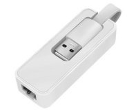 Adaptateur USB 2.0 vers RJ45 Fast Ethernet, blanc