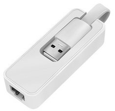 Adaptateur USB 2.0 vers RJ45 Fast Ethernet, blanc