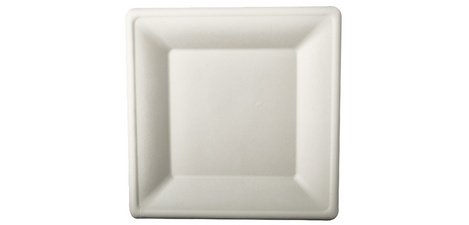 Assiette en canne à sucre 'pure', carré, 200x200 mm