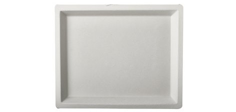 Bord van suikerriet 'puur', 130 x 260 mm