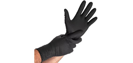 Gant en nitrile 'POWER GRIP LONG', L, noir