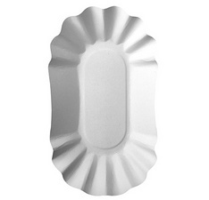 Barquette à frites 'pure', 105 x 175 x 30 mm, blanc