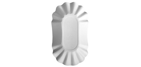 Barquette à frites 'pure', 90 x 160 x 30 mm, blanc