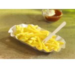 Barquette à frites 'pure', 105 x 175 x 30 mm, blanc