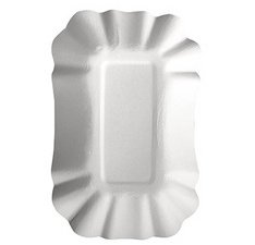 Barquette à frites 'pure', 90 x 140 x 30 mm, blanc