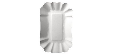 Barquette à frites 'pure', 130 x 175 x 30 mm, blanc