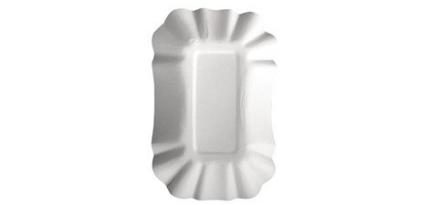 Barquette à frites 'pure', 130 x 175 x 30 mm, blanc