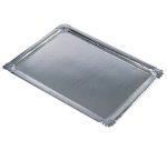Plat de service, rectangle, 455 x 340 mm, argent