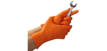 Handschuh aus Nitril 'POWER GRIP', M, schwarz - Box mit 50 Handschuhen