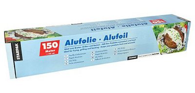 Food-grade aluminum foil width 30 cm - Roll of 150 m