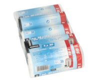 Sac poubelle HDPE, 30 litres, assorti
