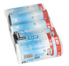 Sac poubelle HDPE, 30 litres, assorti