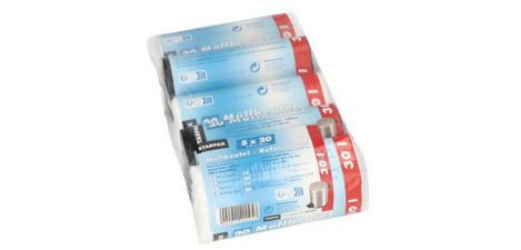 Sac poubelle HDPE, 30 litres, assorti