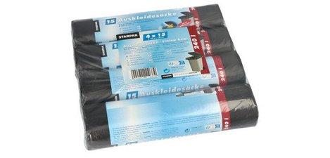 Sac pour benne à ordures, noir, 240 litres