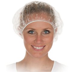 Bonnet de douche PE, taille: 530mm, transparent
