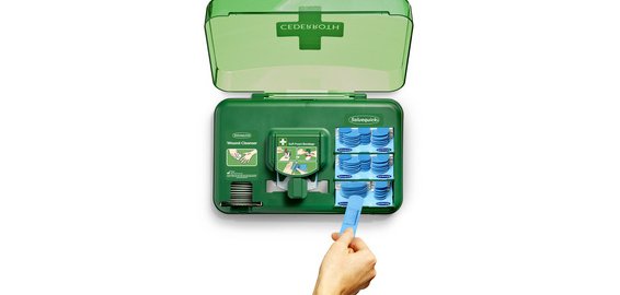 Kit de premiers secours Wound Care Dispenser Blue