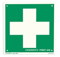 Panneau de signalisation 'Signal de secours'