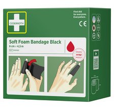 Pansement 'Soft Foam Bandage', noir