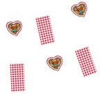 Guirlande de drapeaux 'Chalet', rouge / blanc