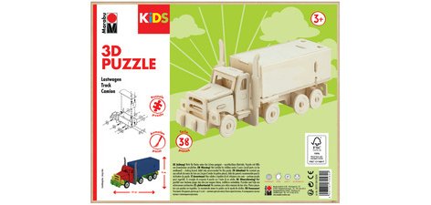 KiDS Puzzle 3D 'Camion', 38 pièces