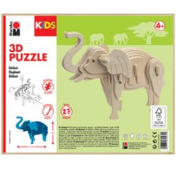 KiDS Puzzle 3D 'Eléphant', 27 pièces