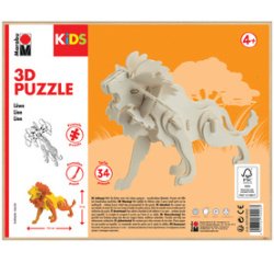 KiDS Puzzle 3D 'Lion', 34 pièces