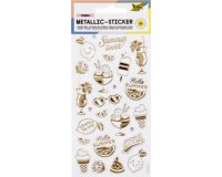 Autocollant métallisé Summer Loving, feuille: 95x175mm