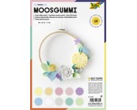 Gommette en mousse PASTEL, non autocollant 10 feuilles