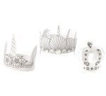 Kit de chapeaux pour enfant 'CONTE', carton, blanc