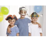 Kit de chapeaux pour enfants 'AVENTURE', carton, blanc