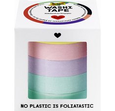 Ruban adhésif décoratif Washi-Tape UNIPASTEL, kit de 5